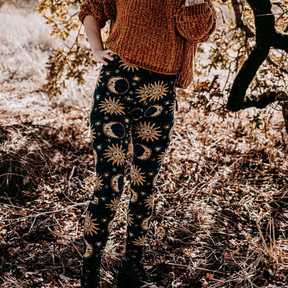 Moon & Star Astrological Leggings - Picture 4 of 5